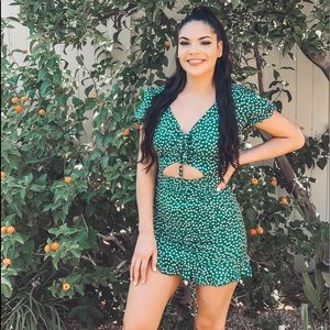 Windsor Green mini dress